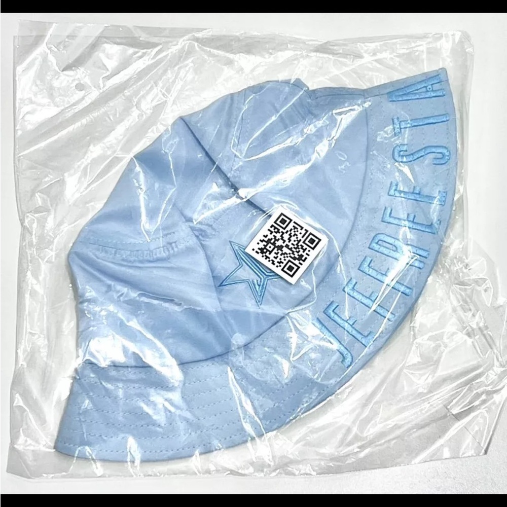 Jeffree Star Cosmetics Spring 2024 Box Exclusive Logo Blue Bucket Hat Women NEW